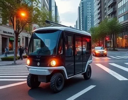 Городской транспорт на солнечных шинах и автономных платформах снижения выхлопа на 30%